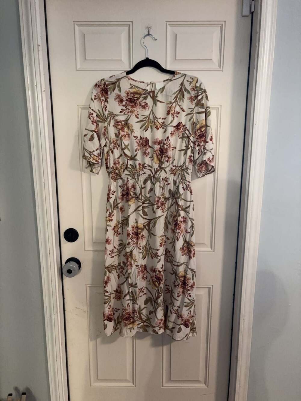 H&M Floral Print Midi Dress Size 12 - Picture 1 of 3